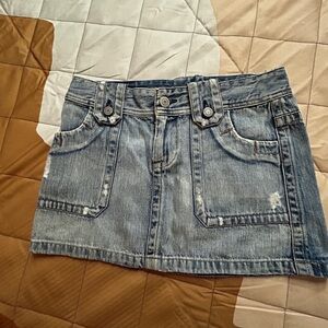American Eagle denim mini skirt size small